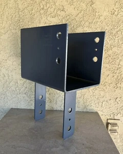 Simpson Strong Tie Connector ECC88 End Column Cap 8X Post 8 X Beam *Repainted. - Picture 1 of 11