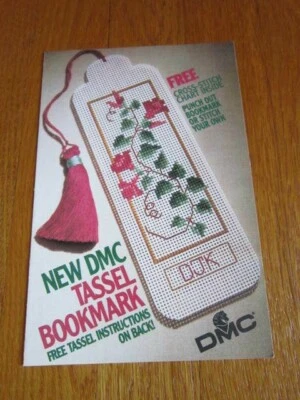 Marcador Morning Glories DMC punto de cruz gráfico SOLO instrucciones borla envío gratuito Foto 1 de 2