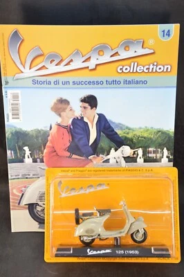 VESPA 125 (1953) SCALA 1/18 VESPA COLLECTION N° 14 FABBRI EDITORI - Immagine 1 di 2