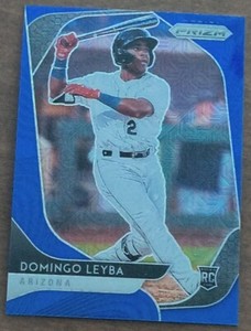 2020 Panini Prizm Prizms Blue Mojo #10 Domingo Leyba /175 Diamondbacks RC