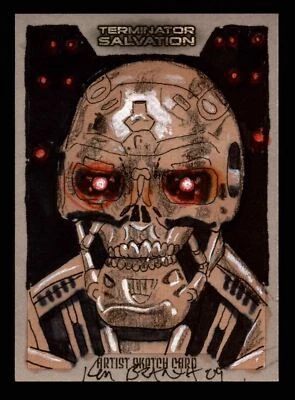 2009 Terminator Salvation Ken Branch Artist Sketch Card 1/1 Topps - Image 1 of 2