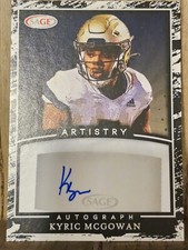 2022 Sage Artistry Kyric McGowan Auto Autograph #A-KM3- Georgia Tech