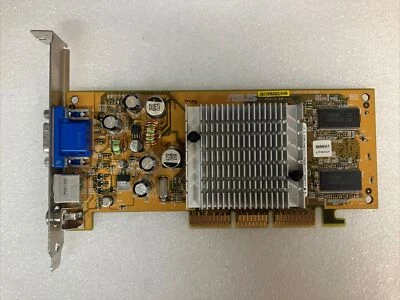 ~ Asus GeForce 5187-1531 64MB VGA Composite S-Video AGP Video Graphics Card - Image 1 of 4