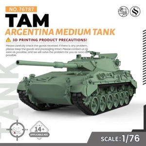 SSMODEL 787 1/76 OO Scale Military Model Kit Argentina TAM Medium Tank GAMES - Picture 1 of 5