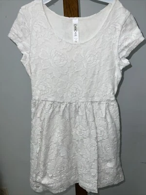 Vestido Cherokee Target de verano blanco roto mediano (7-8) Foto 1 de 4