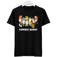 Cowboy Bebop Cast Logo Men's Black T-Shirt Size S-3XL