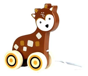 Deer Wooden Pull Toy by Applesauce - Picture 1 of 3