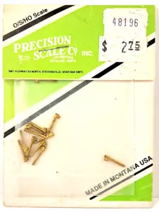 O/S/HO Scale Precision Scale #48196 Pipe Tees .032" (12/pk) Brass - Picture 1 of 4
