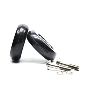 PU Easy Wheels Titanium Bolts For Brompton Bicycle Bike Standard Rack 60x18mm - Picture 1 of 10
