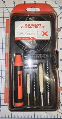 Umarex ~ Kit de limpieza de pistola de aire .177 y .22, varilla de limpieza de 33", fregona, cepillos, pellets  Foto 1 de 4