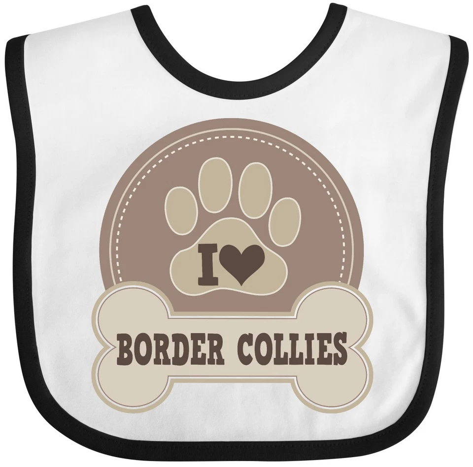 Inktastic Border Collie Perro Regalos Bebé Babero Mascotas Cachorro Ropa Infantil Foto 1 de 1