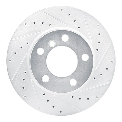 For BMW 420i 16-20 Brake Rotor eLINE Drilled & Slotted 1-Piece Front Passenger Foto 1 de 3