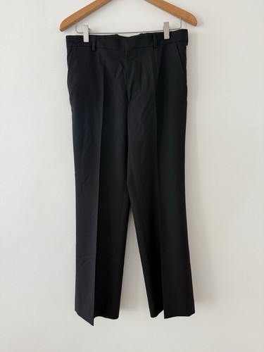 Balenciaga Pantalone Uomo Nero Lana Taglia 46