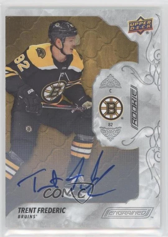 2019-20 Upper Deck Engrained Rookies Oak Auto Trent Frederic #94 Rookie Auto RC - Image 1 of 2