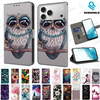 For iPhone 17 16 Plus Pro Max 16E Air Magnetic Flip Leather Wallet Phone Cover - Image 1 of 4