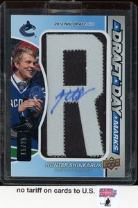 2015-16 SP Game Used Draft Day Marks #DDMHS Hunter Shinkaruk 15/35 - Bild 1 von 2