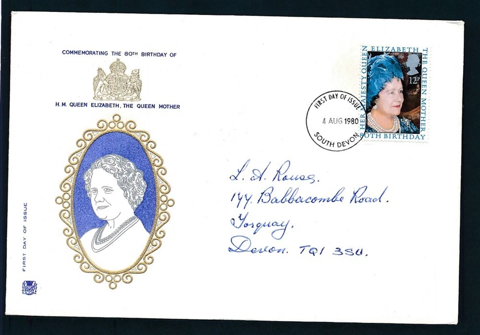 D466497 Великобритания FDC королева Елизавета королева-мать - Изображение 1 из 1