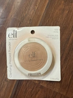 e.l.f. Clarifying Pressed Powder Honey 1302 Eliminates Shine & Breakouts - Image 1 of 3