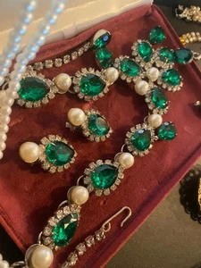 LOTE DE JOYERÍA VINTAGE/PRIMERA MÁS FIRMADO COLLAR ANILLO PULSERA BROCHE PIEDRA ESTERLINA - Imagen 1 de 24
