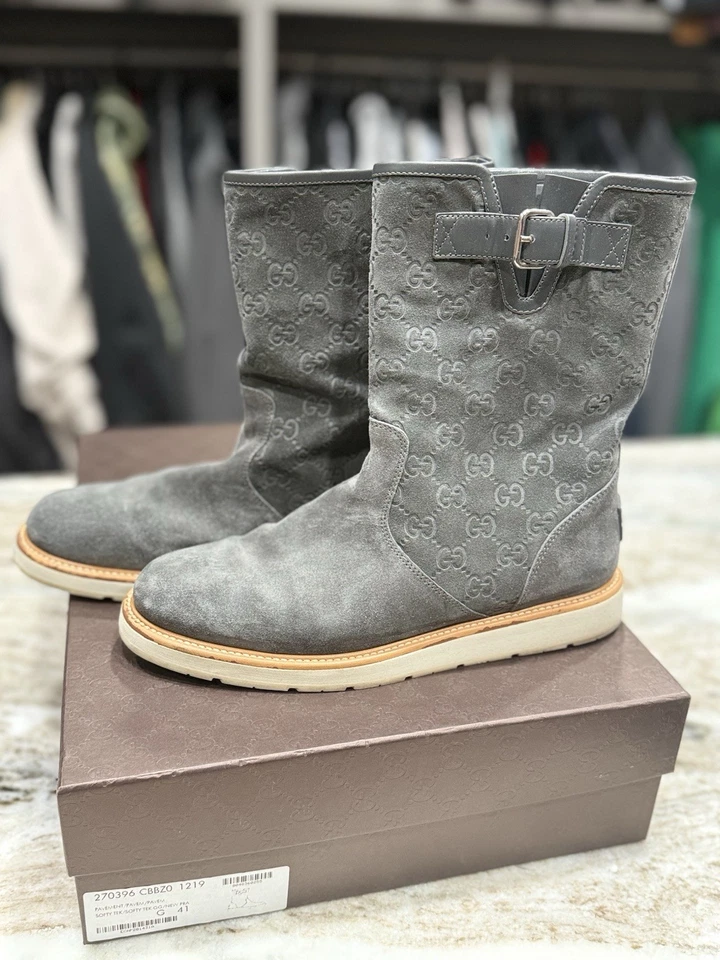 Bota Gucci de gamuza para mujer Foto 1 de 4