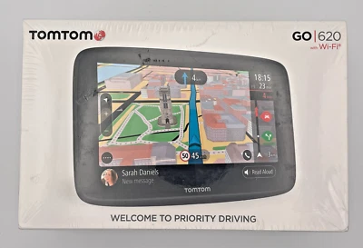 TomTom GO 620 6 Zoll Weltkarte PKW Navigation GPS Lifetime TMC HD-Traffic EU NEU - Bild 1 von 4