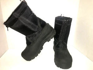 Northside Womens Thermolite Winter Snow Boots Zip Front Size 5 Black B*N - Picture 1 of 7