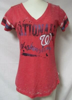 Touch by Alyssa Milano Washington Nationals Womens Size M Semi-Sheer Tee A1 3676 - Image 1 of 4