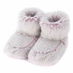WARMIES Pink Marshmallow Boots Slippers Size 6-10 Aromatherapy