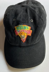 Gorra Club's Choice de colección con tirantes de béisbol negra bordada logotipo de chef - Imagen 1 de 4