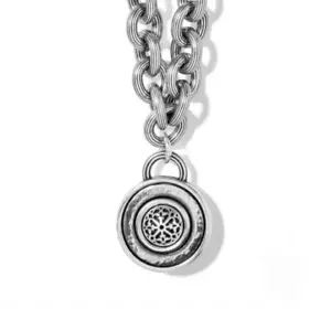 Brighton FERRARA DISC Necklace Chunky Chain MSRP $118 NWT - Picture 1 of 3