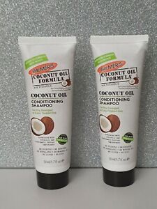 2 x New Palmers. Coconut oil conditioning shampoo 50ml sealed