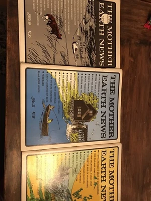 Lot of 3 Vintage Mother Earth News Magazine (1973) Issues #19,#21,#23 Foto 1 de 4