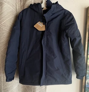 Lands End Kids Navy Blue Two In One Winter Coat Parka Waterproof Sz 10-12 NWT - Picture 1 of 12