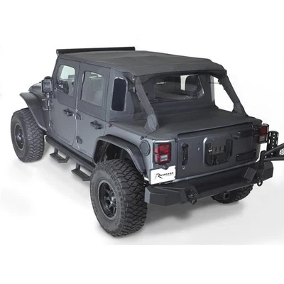 Rampage para Jeep Wrangler (JK) 2007-2018 2 puertas Trailview techo Tonneau - negro Foto 1 de 4