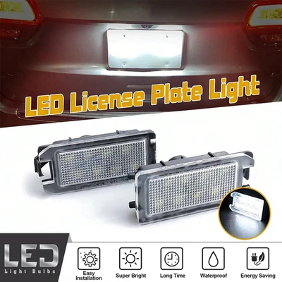 2x Full 8-SMD LED License Plate Light Tag Lamp For Jeep Grand Cherokee Compass - Imagem 1 de 4