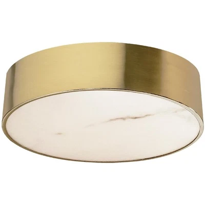 Dainolite Lighting WSH-1220LEDFH-AGB Walsh Flush Mount Aged Brass - Image 1 of 3