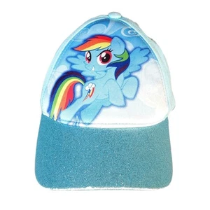 My Little Pony Girl's Ball Cap Hat Adjustable Glittered Bill Youth Size Rainbow - Picture 1 of 6