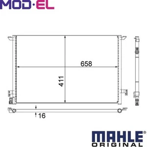 CONDENSER AIR CONDITIONING AC 295 000S FOR OPEL VECTRA/GTS SIGNUM/Hatchback 2.2L - Picture 1 of 8