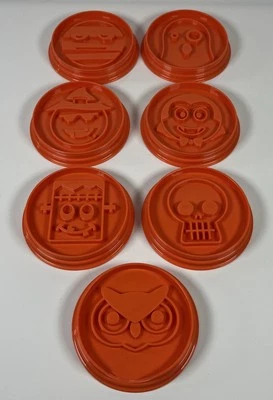 Cortadores de galletas de Halloween Pampered Chef 1598 búho con defecto - Ver foto Foto 1 de 4