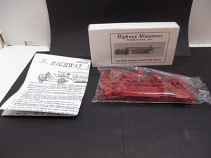 Camión de bomberos Jordan 1923 Mack escalera aérea escala HO RR 1/87 360-220 autopista mini - Imagen 1 de 6