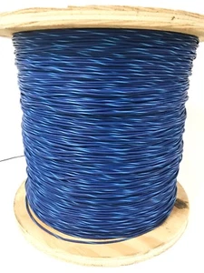 25' AUTOMOTIVE PRIMARY WIRE 18 AWG HIGH TEMP GXL WIRE BLUE LT BLUE STRIPE - Picture 1 of 1