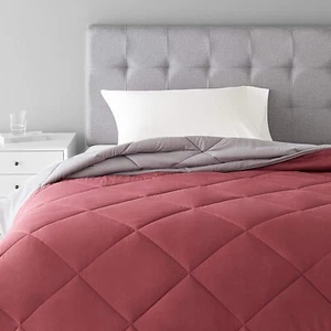Amazon Basics Reversible, Lightweight Microfiber Comforter Blanket - Twin - Picture 1 of 4
