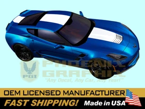 Corvette C7 Grand Sport GS Heritage 2017 calcomanía a rayas de carreras gráficos - Imagen 1 de 1