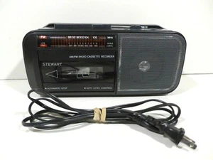 Vintage Stewart Portable AM/FM Radio Cassette Recorder Model SP11 Tested RARE - Picture 1 of 7