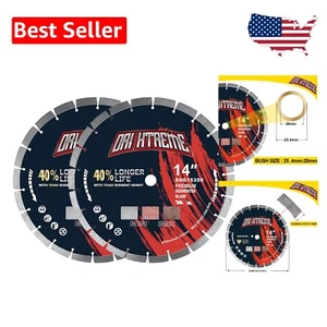 14-Inch Segmented Diamond Blades - Ideal for Fast Concrete & Brick Cuts - Picture 1 of 8