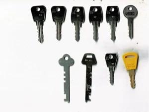 L & F Key Set, 10 Keys, Suit All types of Cabinets, Lockers, Desks EXPRESS POST - Bild 1 von 1