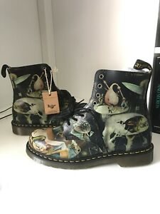 RARE! Dr Martens Hell boots Museum Hieronymus Bosch (UK12)  (US-M 13)  (US-W 15)