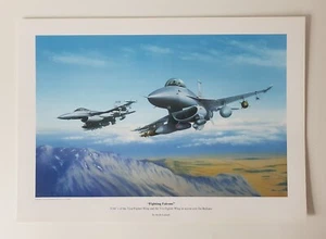 Keith Aspinall - Fighting Falcons - F16's in the Balkans Aviation Art Print - Picture 1 of 2