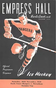 1949 Earls Court Rangers v Streatham Hockey Programme (26/11/49) - Picture 1 of 1