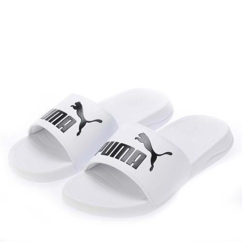 Sandali Uomo Puma Adulti Logo Popcat Sliders Bianco